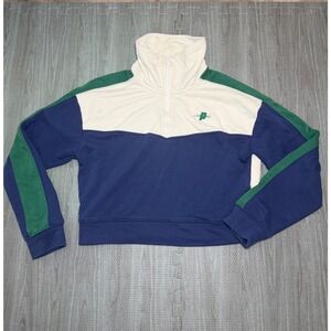 Prince‎ Pickleball Womens Large Quarter Zip Colorblock Cropped Sweatshirt